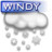 Windy Snow Icon